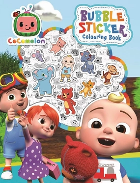 Cocomelon Bubble Sticker Colouring Book