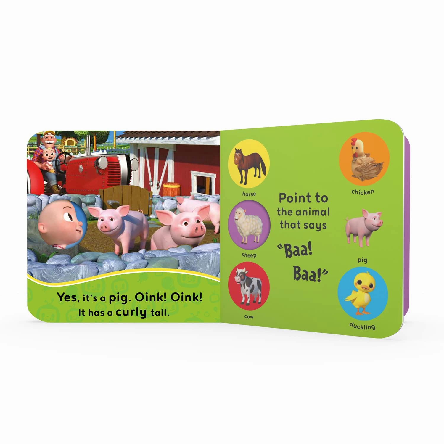 CoComelon Old MacDonald's Farm board book for Ages 18 months Above
