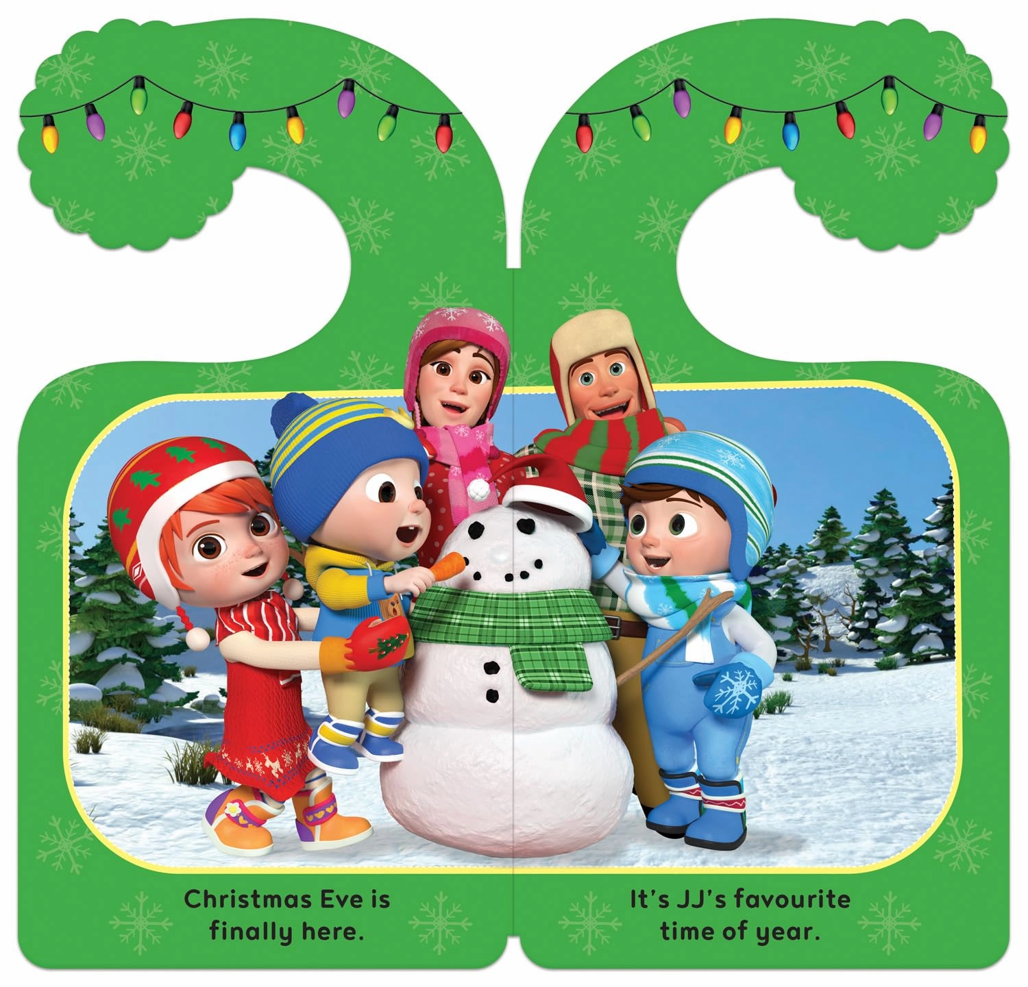 CoComelon Santa Stop Here! a childrens picture book and door hanger for Christmas Eve for Ages 18 months Above