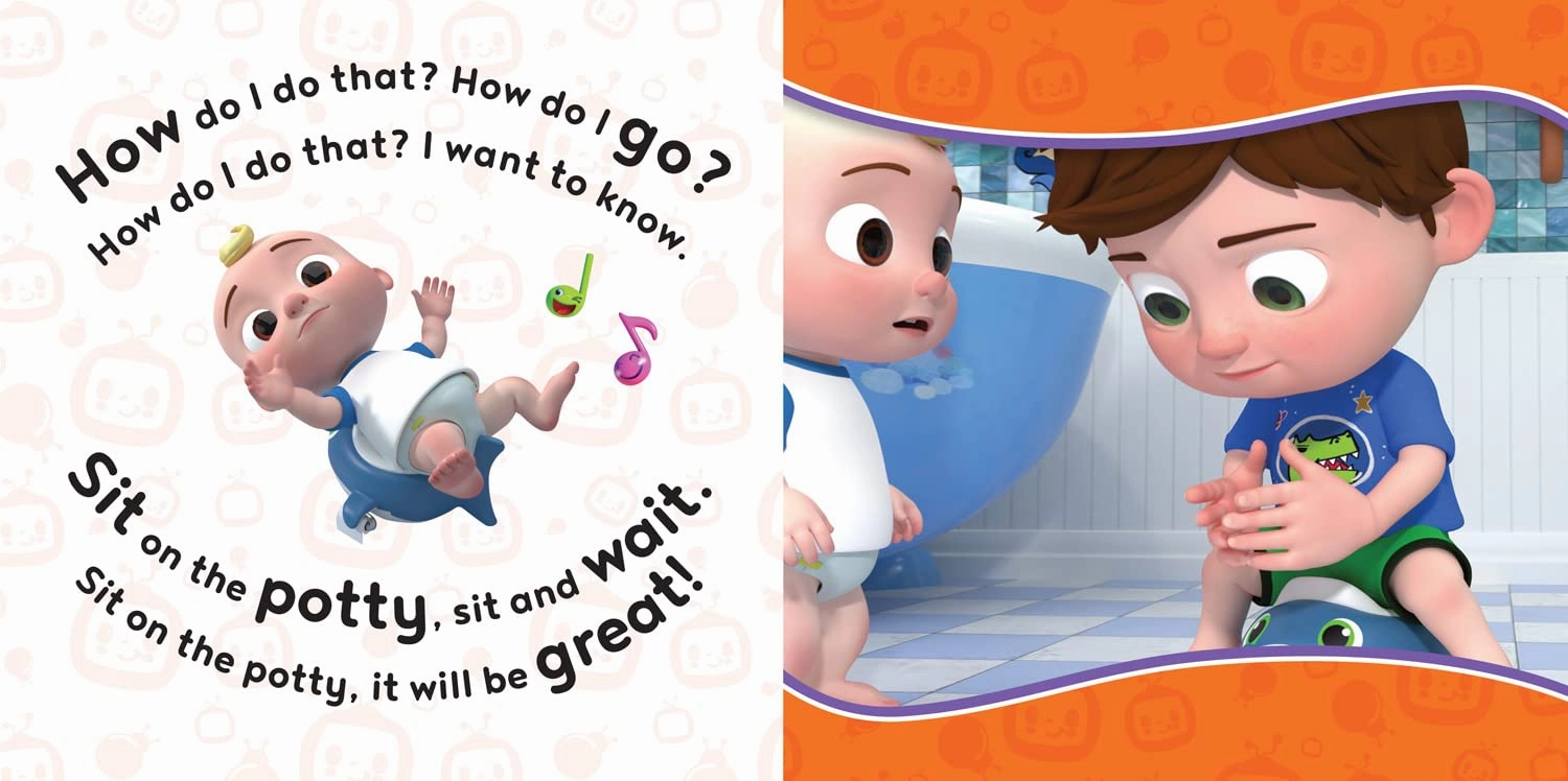 CoComelon Sing-Song: THE POTTY SONG Board Book for Ages 18 months Above