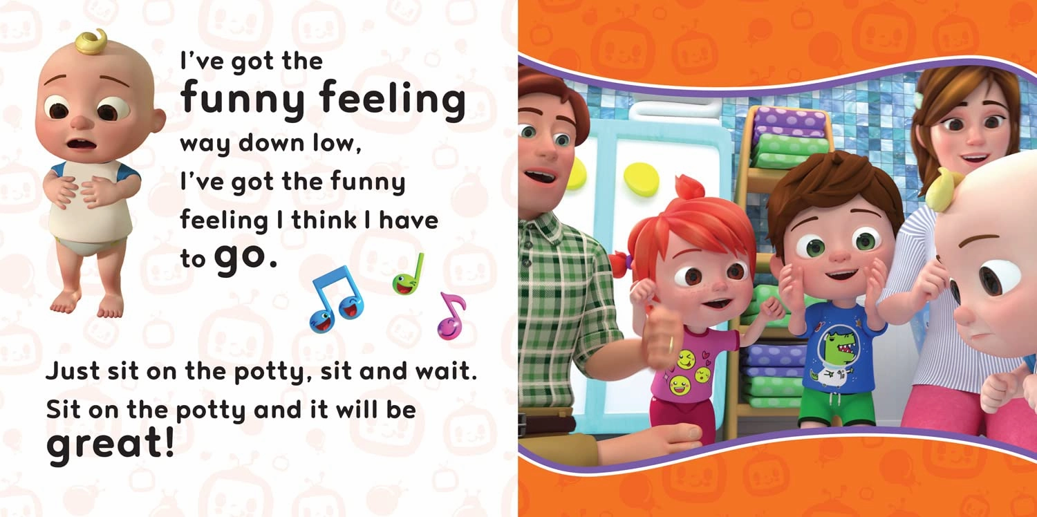 CoComelon Sing-Song: THE POTTY SONG Board Book for Ages 18 months Above