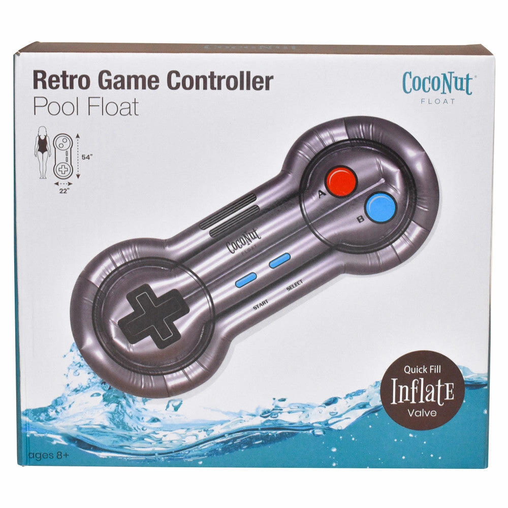 CocoNut Float Retro Game Controller Inflatable Pool Lounge - 54" x 22"