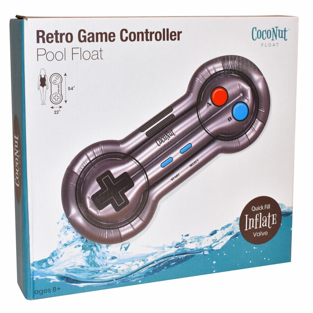 CocoNut Float Retro Game Controller Inflatable Pool Lounge - 54" x 22"