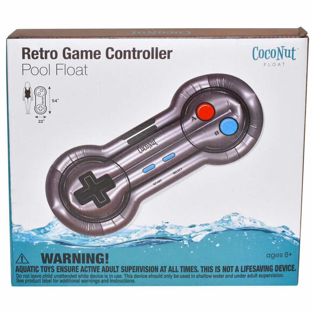 CocoNut Float Retro Game Controller Inflatable Pool Lounge - 54" x 22"