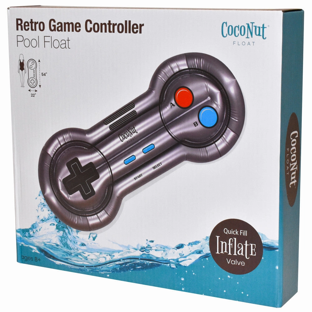 CocoNut Float Retro Game Controller Inflatable Pool Lounge - 54" x 22"