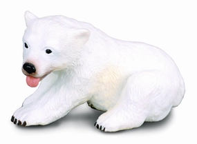 Collecta Polar Bear Cub Sitting Figure (Green)