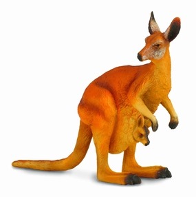Collecta Red Kangaroo Figure (Yellow)