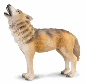 Collecta Timber Wolf Howling Figure (Red)