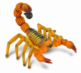Collecta Yellow Fat-Tailed Scorpion Figure (Red)