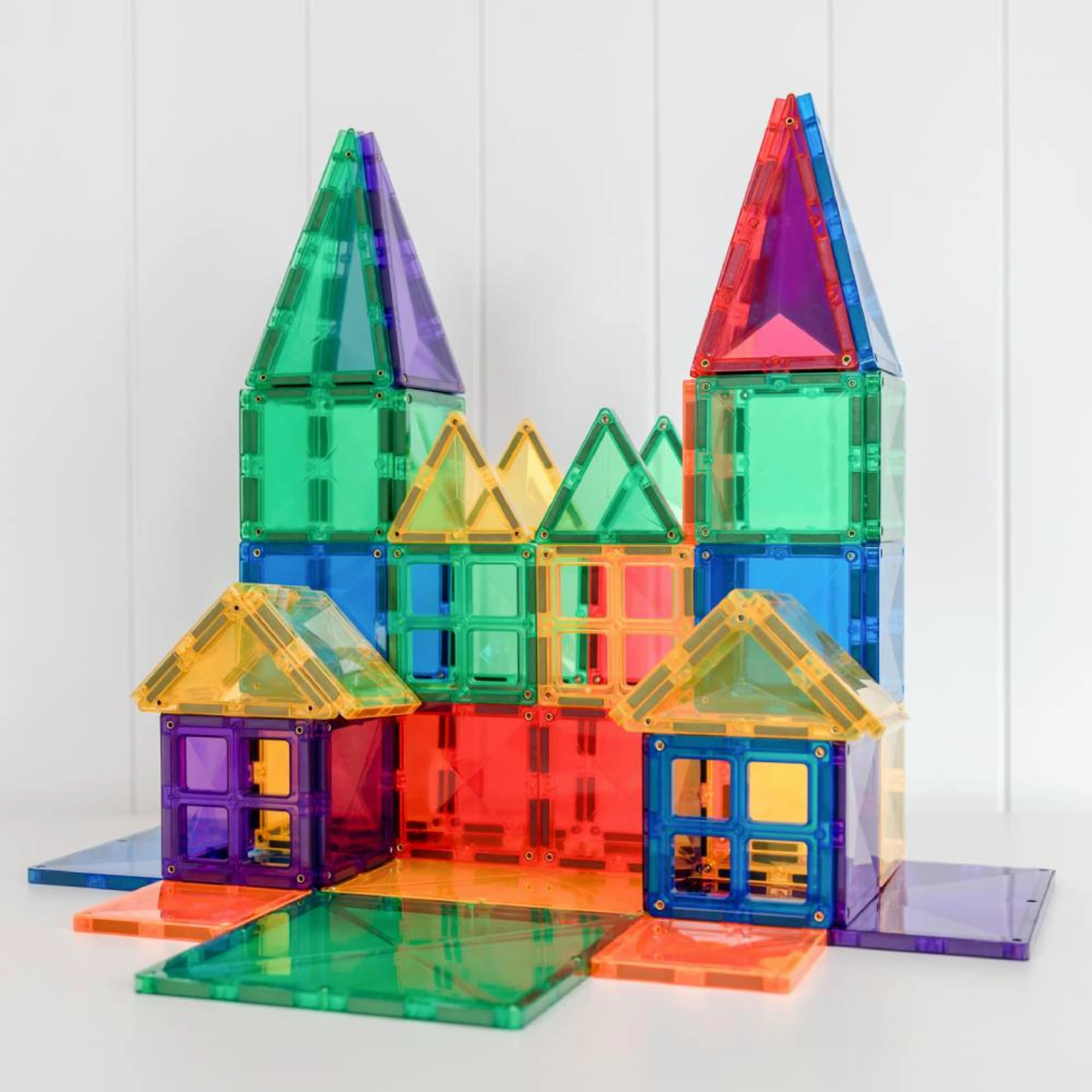 CONNETIX Magnetic Tiles 102 Piece Rainbow Creative Pack