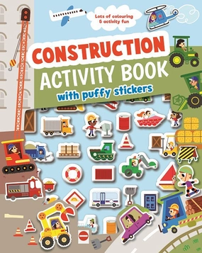 Construction Activity Book With Puffy Stickers