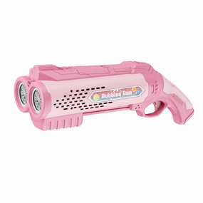 Contixo 16-Hole Pink Bubble Blaster with LED Lights - Automatic Bubble Maker for Kids