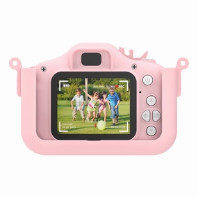 Contixo KC3 Kids Digital Camera with Silicone Cover & 2 inch IPS screen - Pink Unicorn