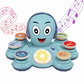 Contixo Musical Octopus Baby Piano Toy with Lights & Sounds
