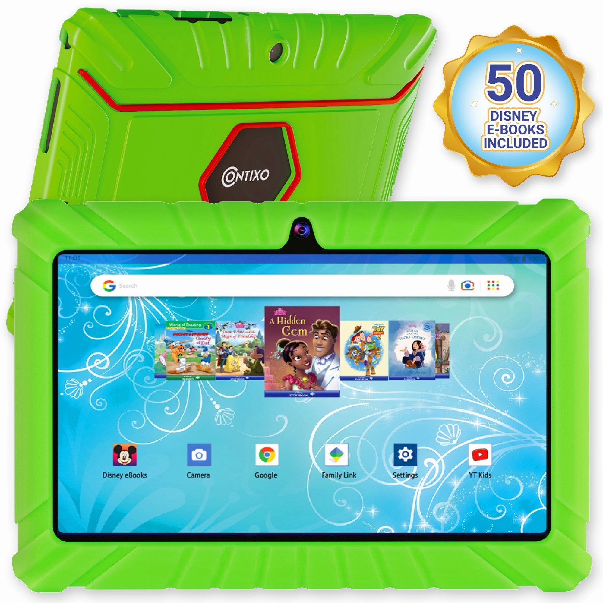 Contixo V8-2 32GB Kids Learning Tablet with Disney eBooks - Green