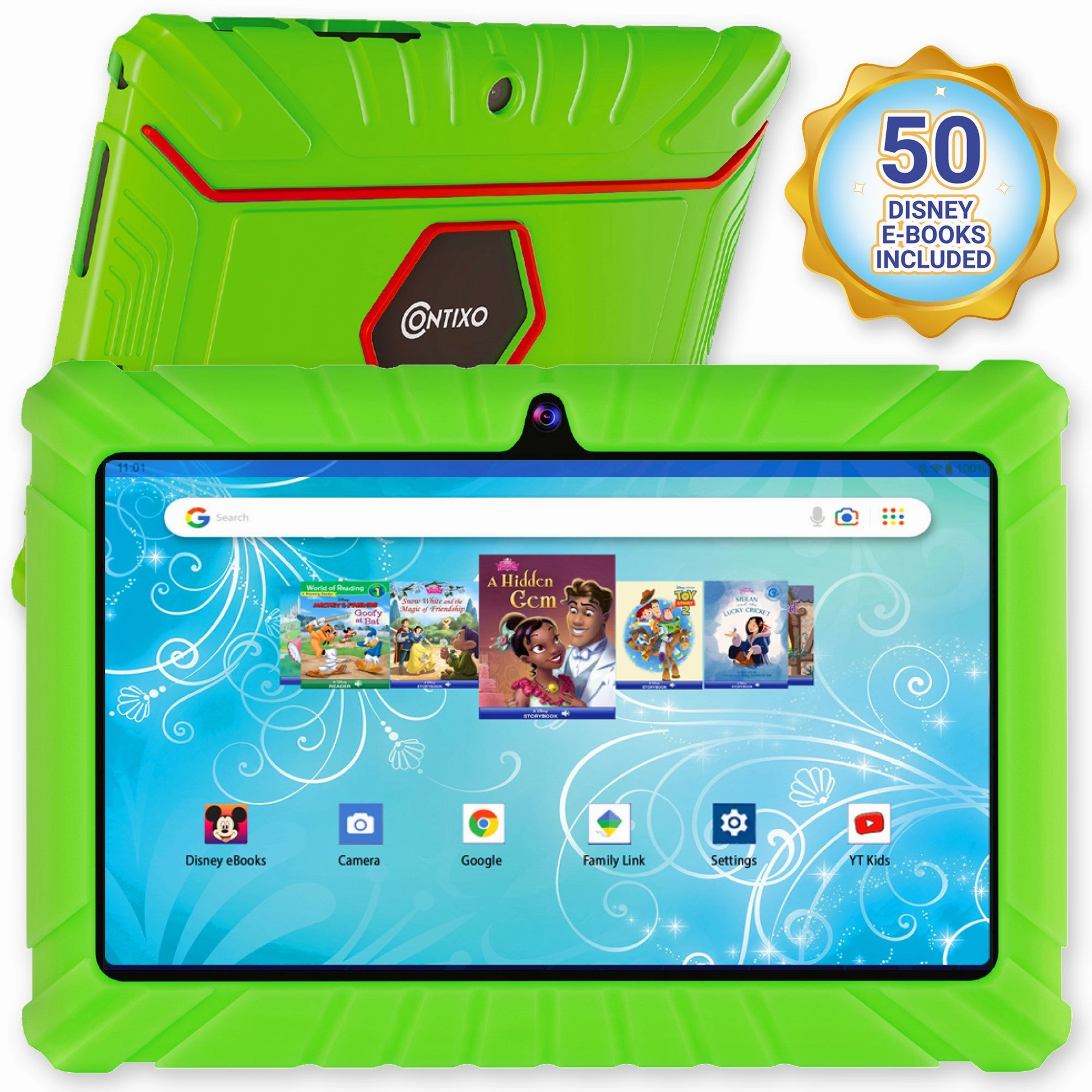 Contixo V8-2 32GB Kids Learning Tablet with Disney eBooks - Green