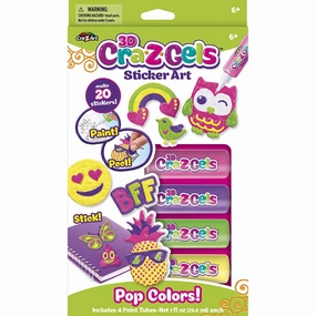 Cra-Z-Art 3D Cra-Z-Gels Sticker Art Pop Colors!
