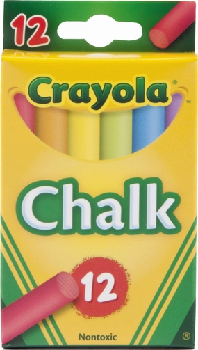 Crayola 12 Coloured Chalk Sticks