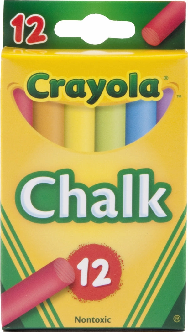 Crayola 12 Coloured Chalk Sticks