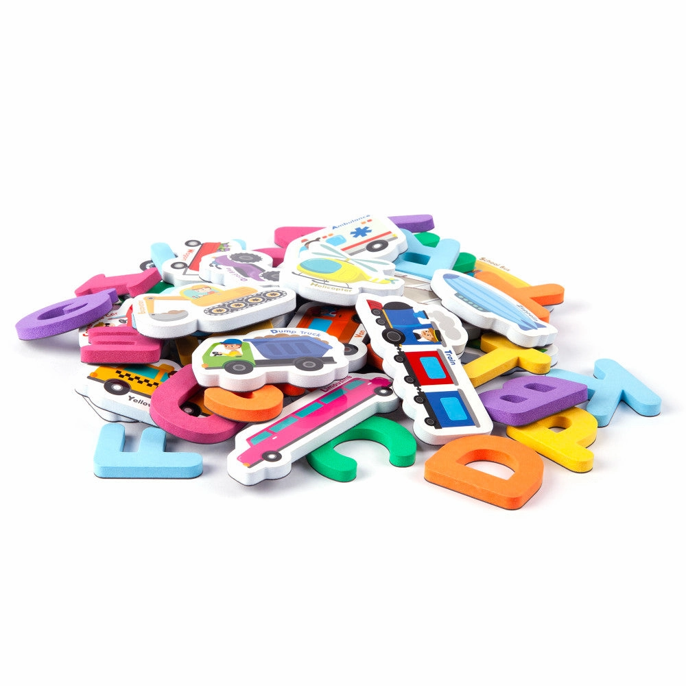 Crayola ABC Matching Magnet Set - Vehicle-To-Go - Colorful Learning Game for Toddlers 3 