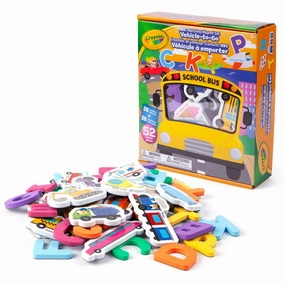 Crayola ABC Matching Magnet Set - Vehicle-To-Go - Colorful Learning Game for Toddlers 3 