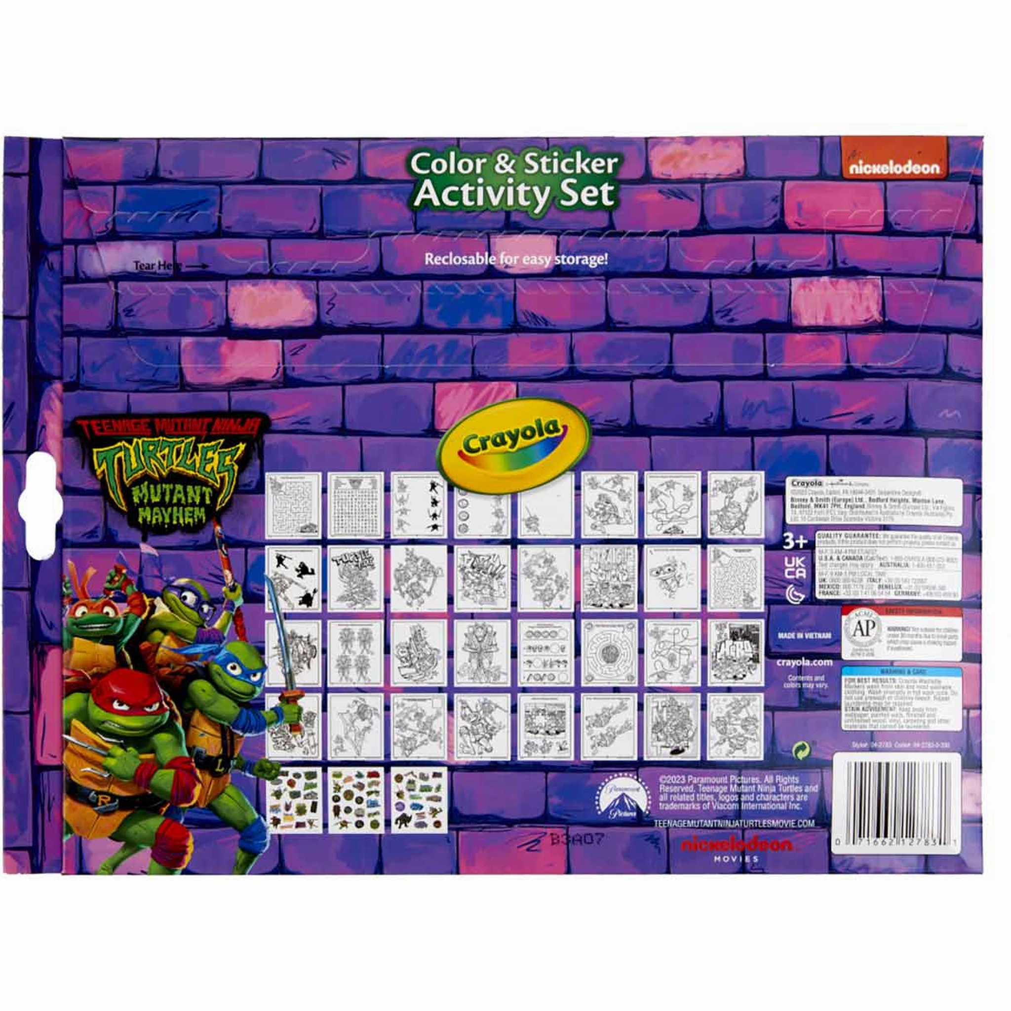 Crayola Color & Sticker Teenage Mutant Ninja Turtles