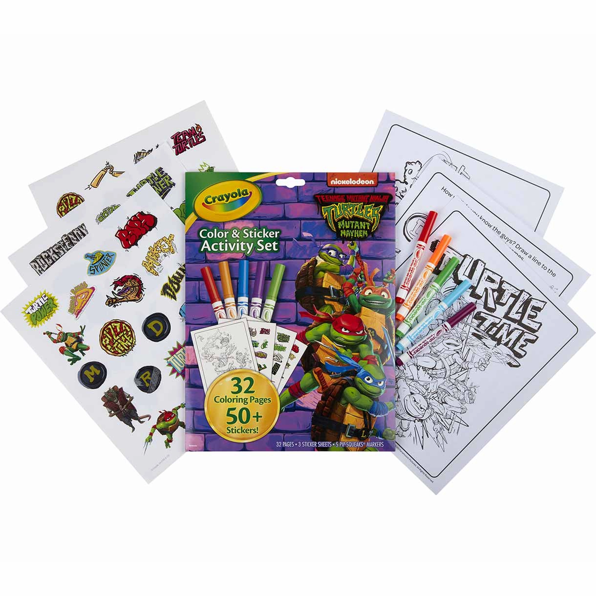 Crayola Color & Sticker Teenage Mutant Ninja Turtles
