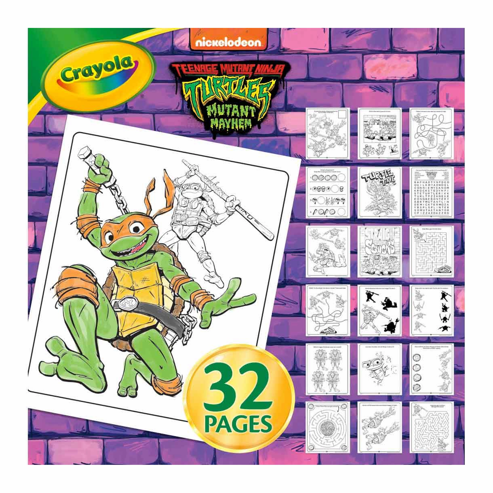 Crayola Color & Sticker Teenage Mutant Ninja Turtles
