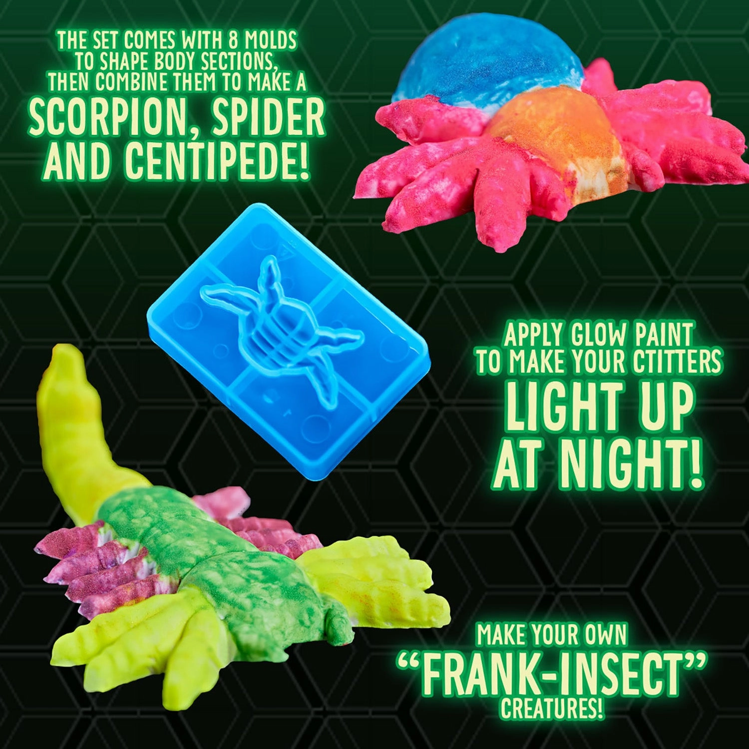 Crayola Critter Creator Glow Bugs Art Kit