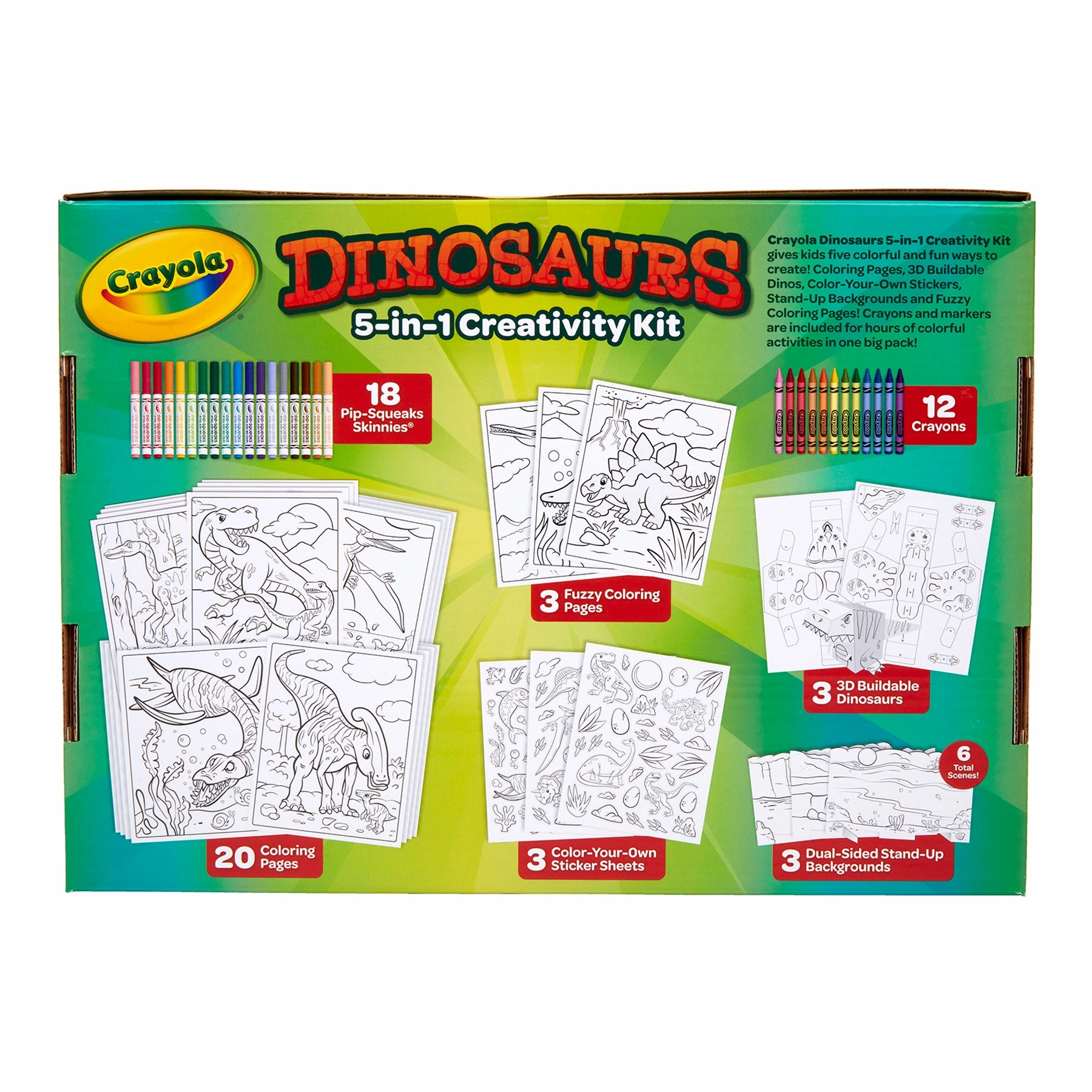 Crayola Dinosaur Adventure 5-in-1 Creativity Kit - Craft Set