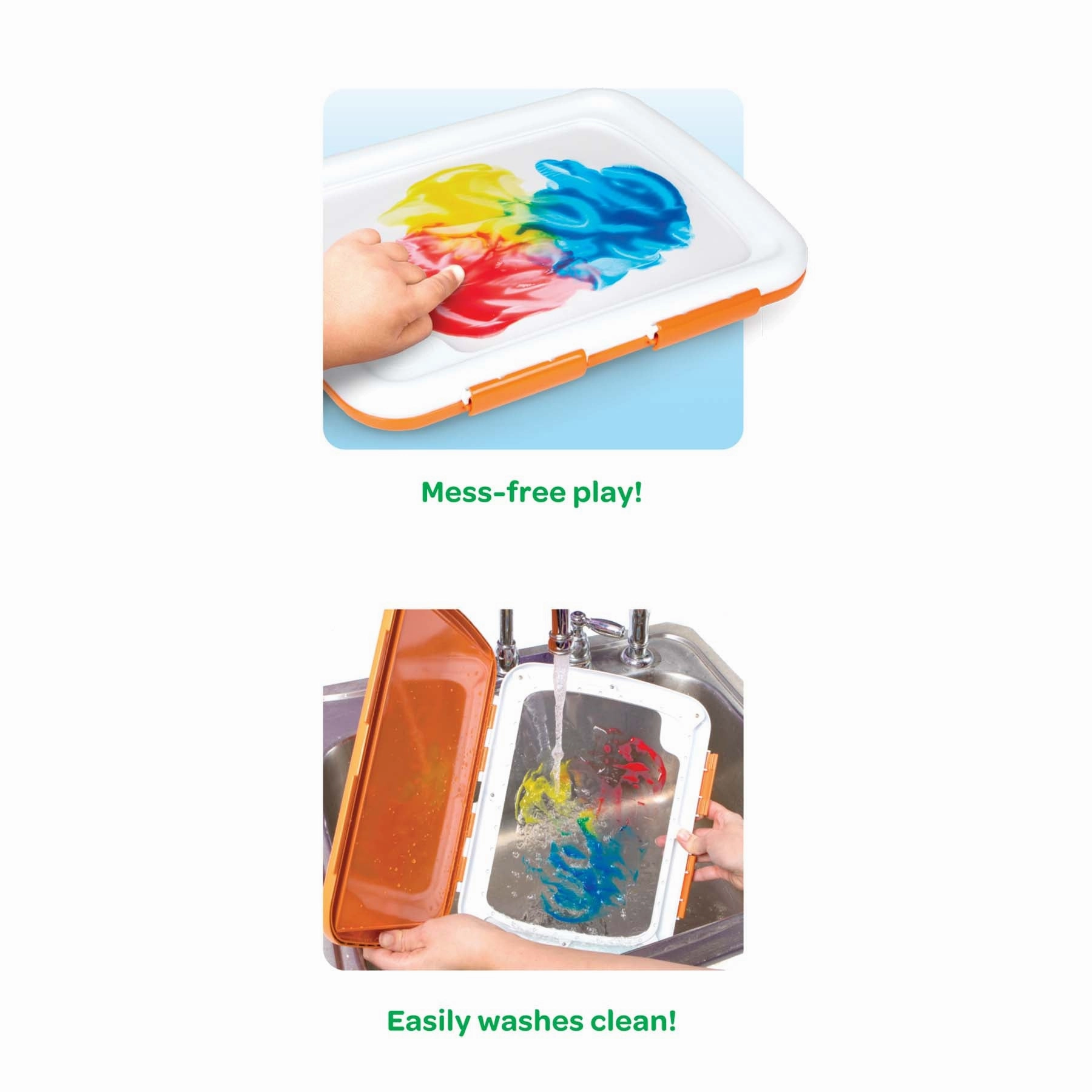 Crayola Easy-Clean Fingerpaint Set - Vibrant Toddler Art Kit