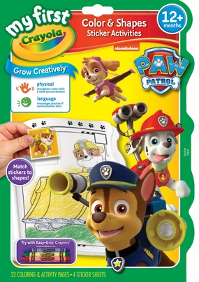Crayola PAW Patrol My First Colour & Shapes Sticker Activity Book