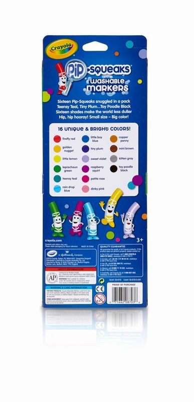 Crayola Pipsqueaks 16 Pack Washable Markers