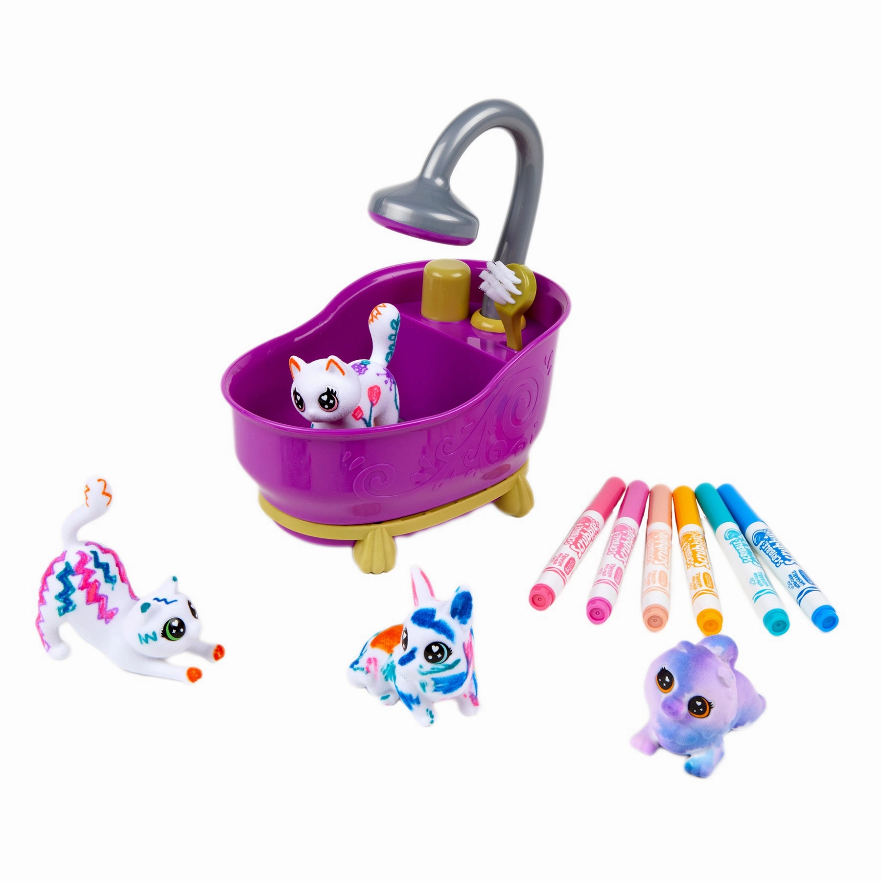 Crayola Scribble Scrubbie Pets! Color & Wash Playset