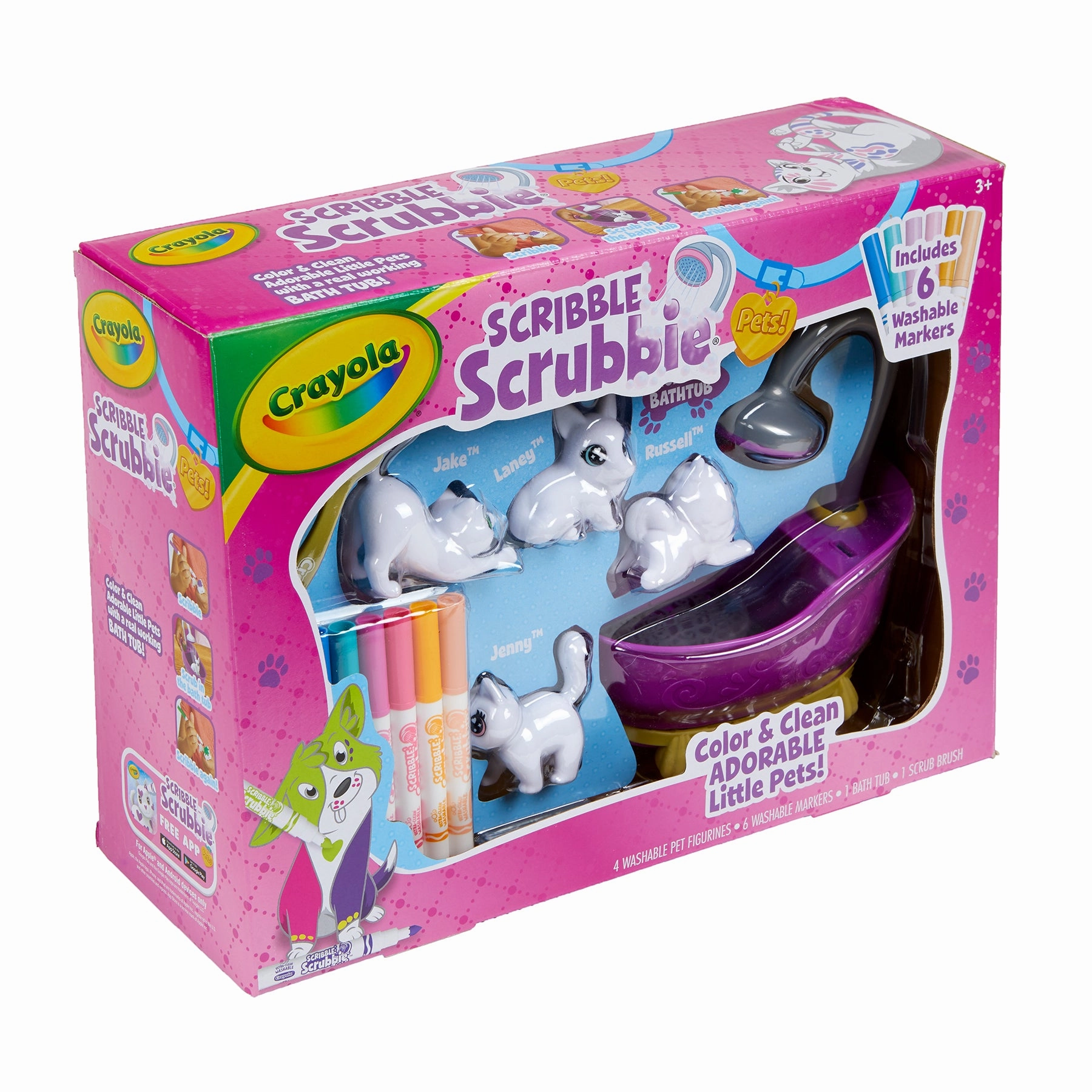 Crayola Scribble Scrubbie Pets! Color & Wash Playset