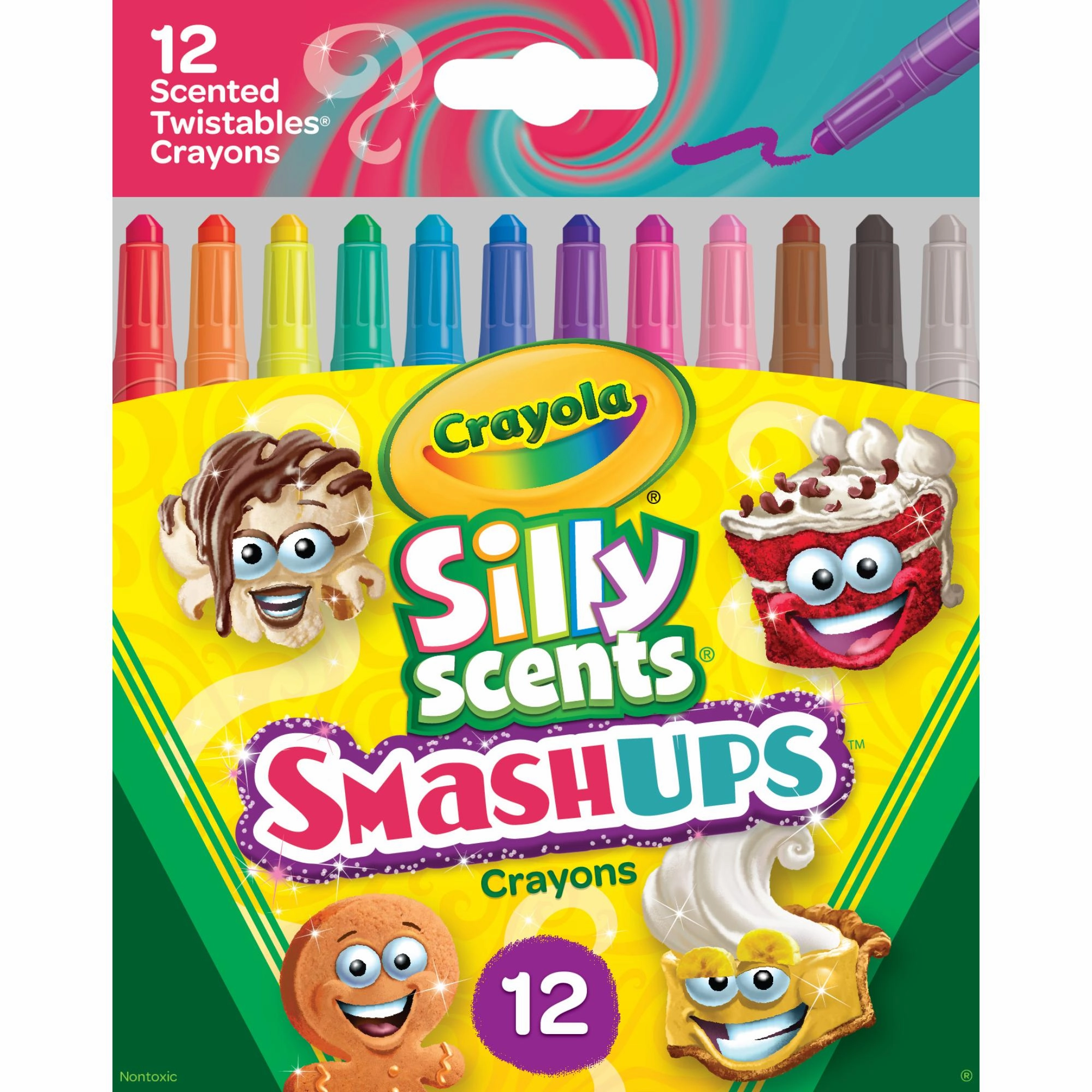 Crayola Silly Scents Smash Ups Mini Twistables Crayons 12 Pack