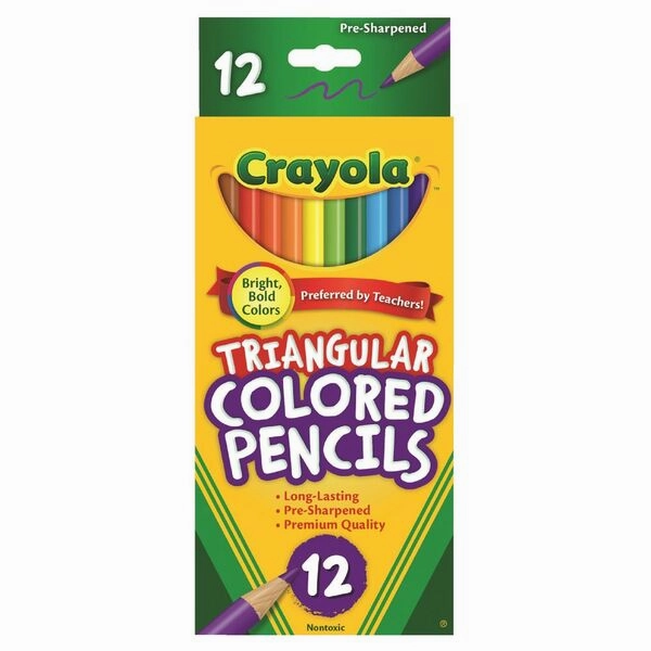 Crayola Triangular Coloured Pencils 12 Pack