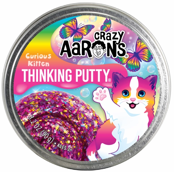Crazy Aaron's Thinking Putty Putty Pets Curious Kitten Trendsetters