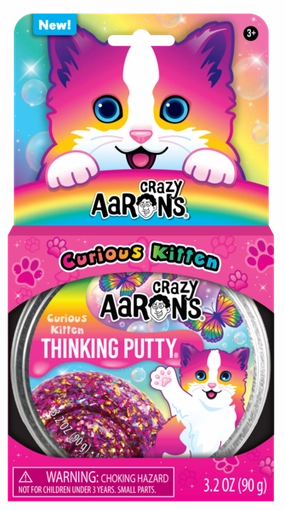 Crazy Aaron's Thinking Putty Putty Pets Curious Kitten Trendsetters