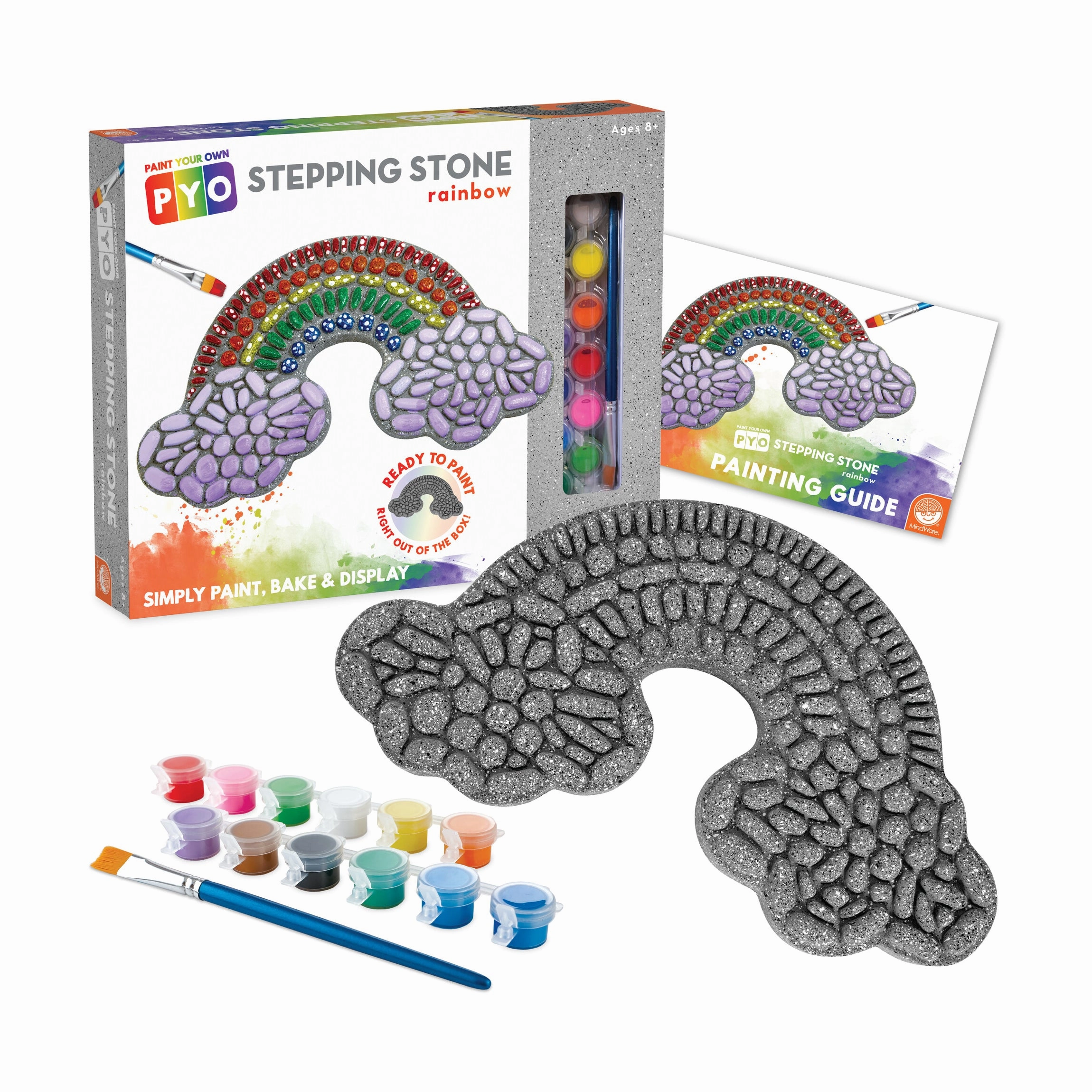 Creative Escapes Rainbow Stepping Stone Paint Kit - Multicolor