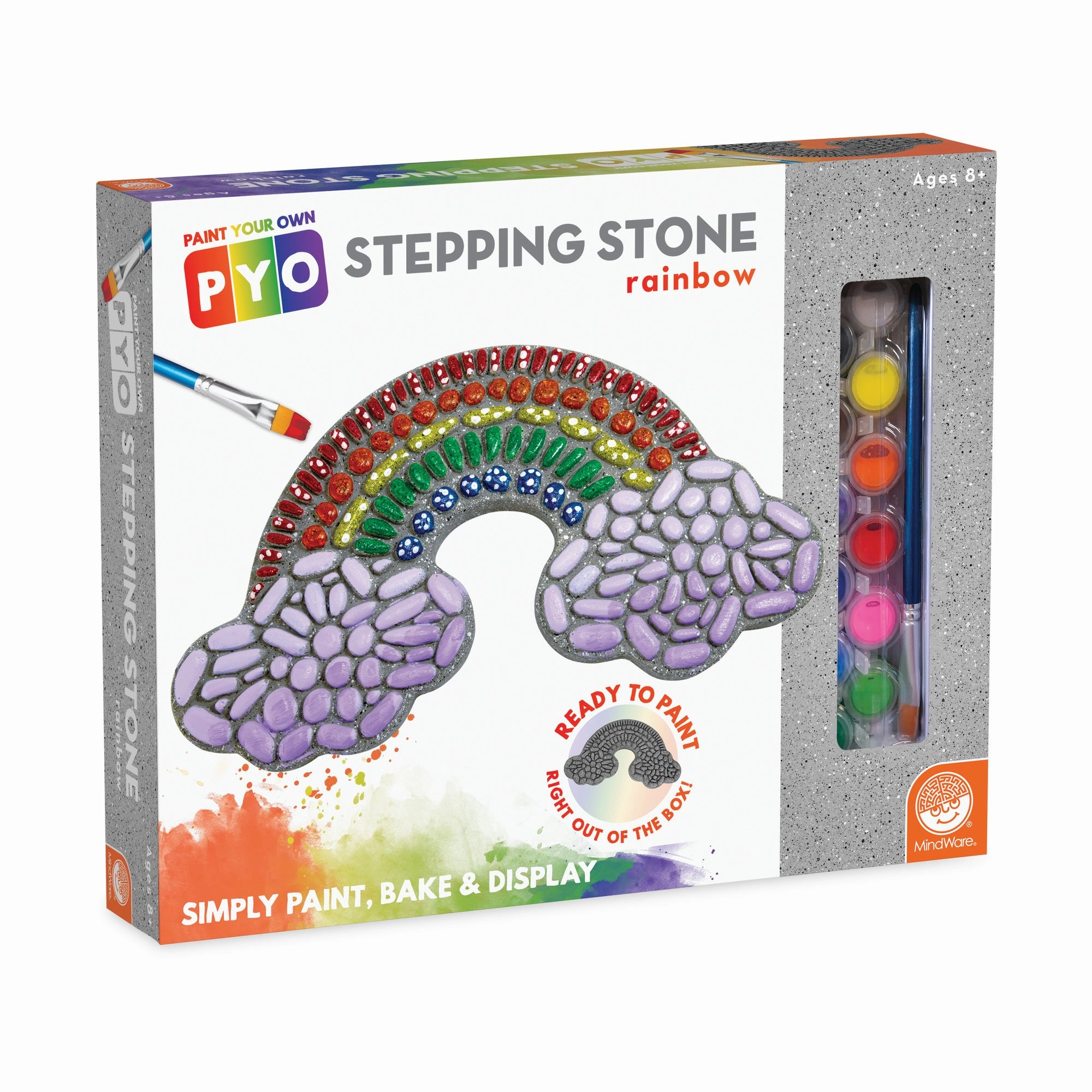 Creative Escapes Rainbow Stepping Stone Paint Kit - Multicolor
