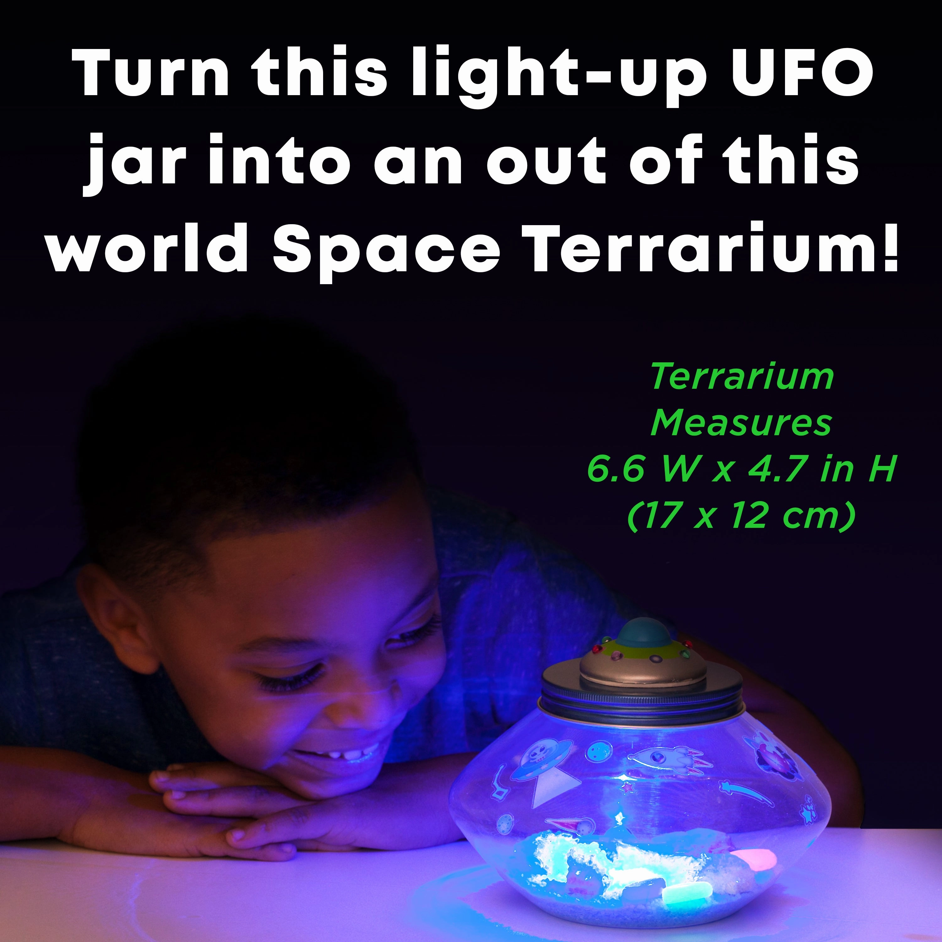 Creativity for Kids Crystal Space Terrarium - Glow-in-the-Dark Science Kit