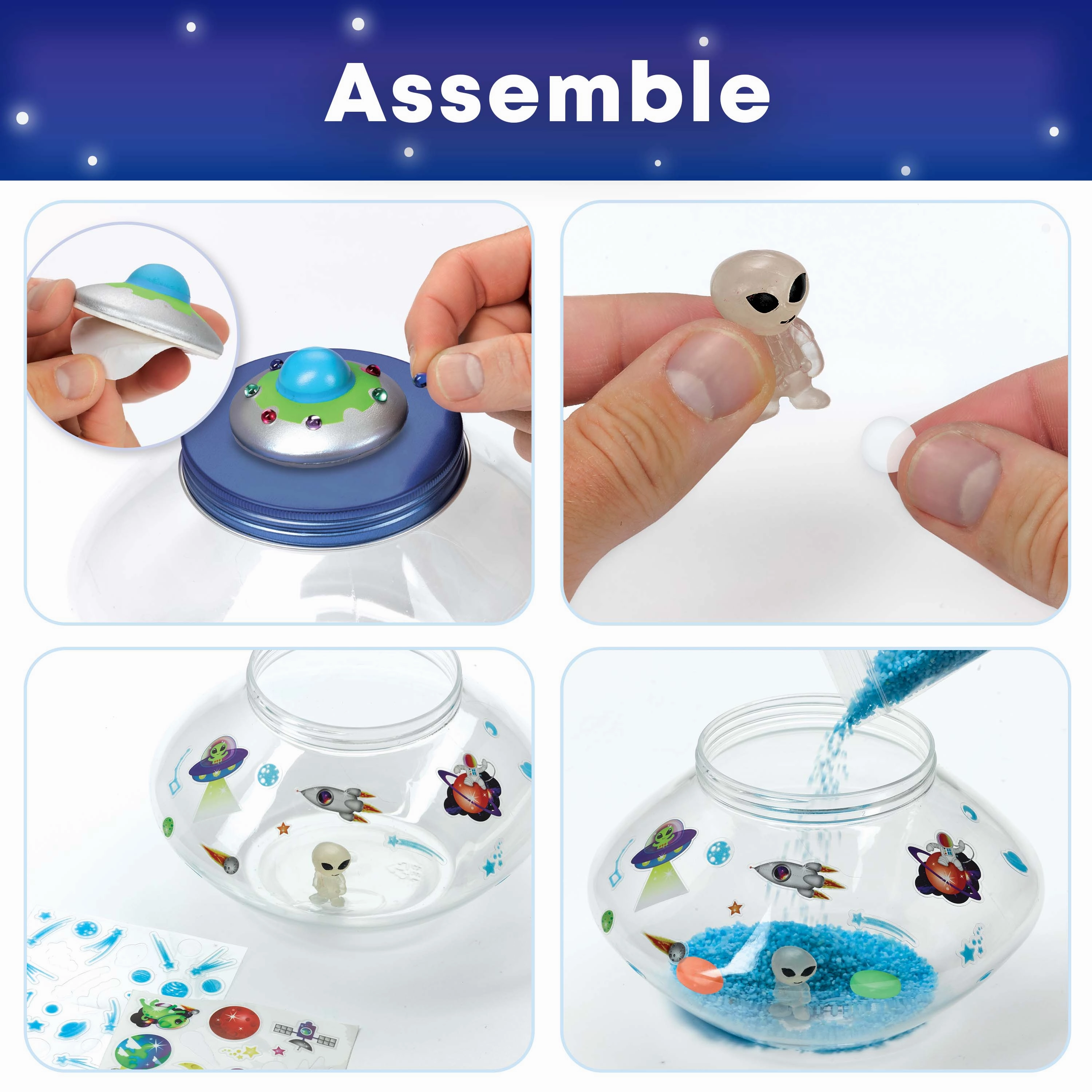 Creativity for Kids Crystal Space Terrarium - Glow-in-the-Dark Science Kit