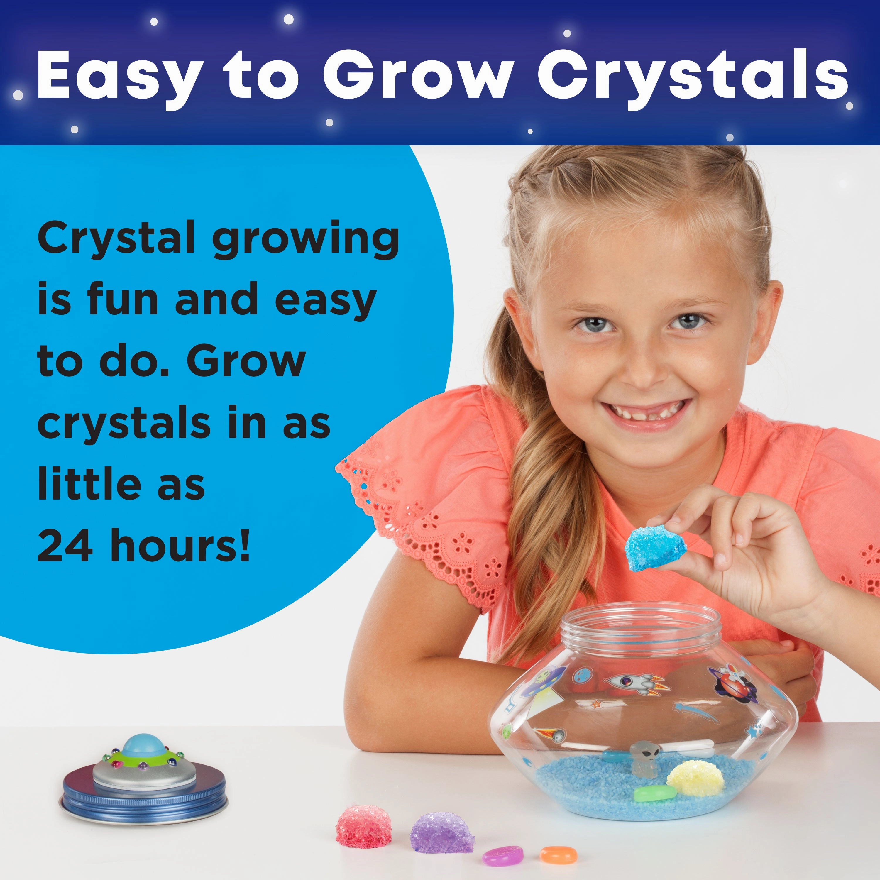 Creativity for Kids Crystal Space Terrarium - Glow-in-the-Dark Science Kit