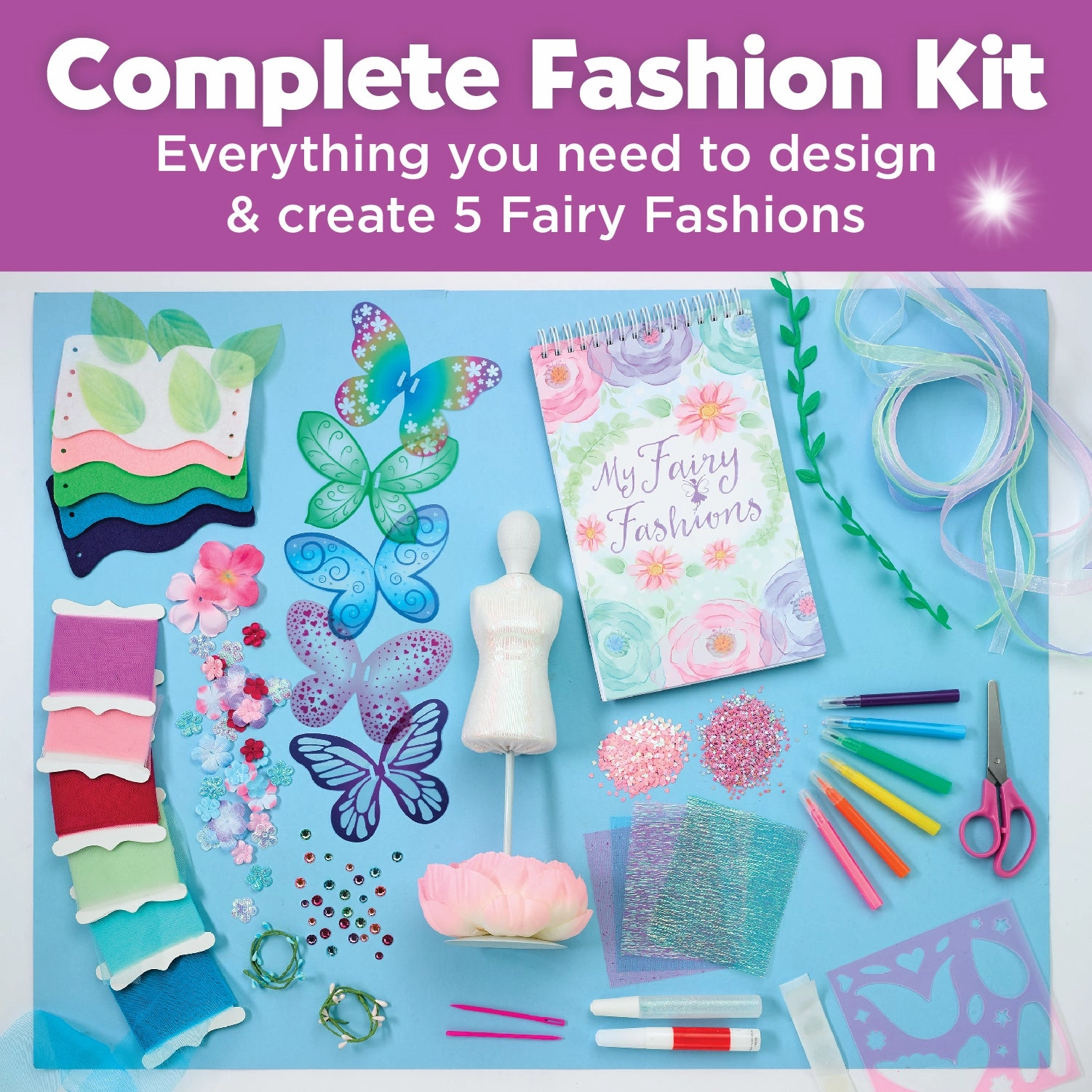 Creativity for Kids Designed by You Fairy Fashions - No-Sew Dress-Up Kit