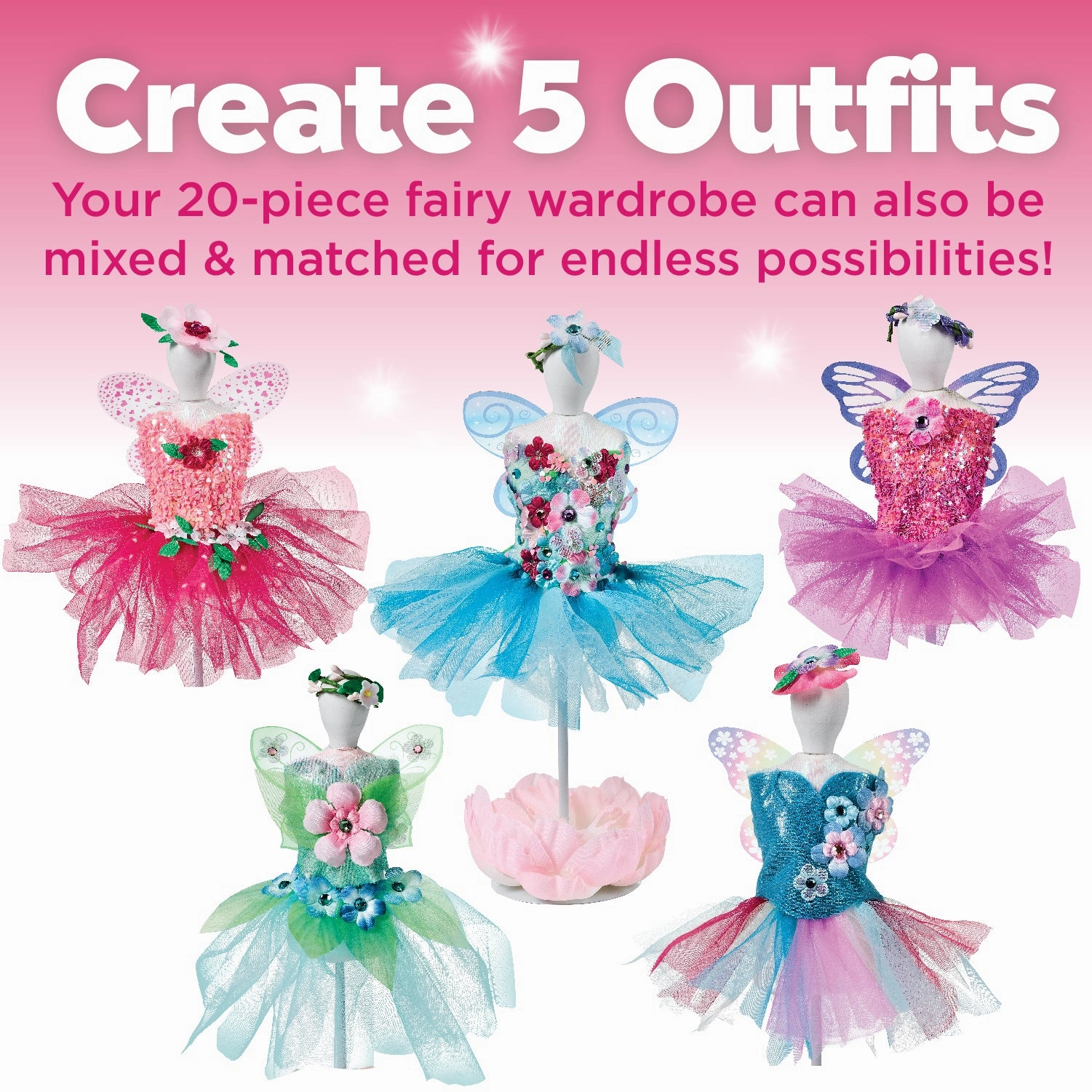Creativity for Kids Designed by You Fairy Fashions - No-Sew Dress-Up Kit