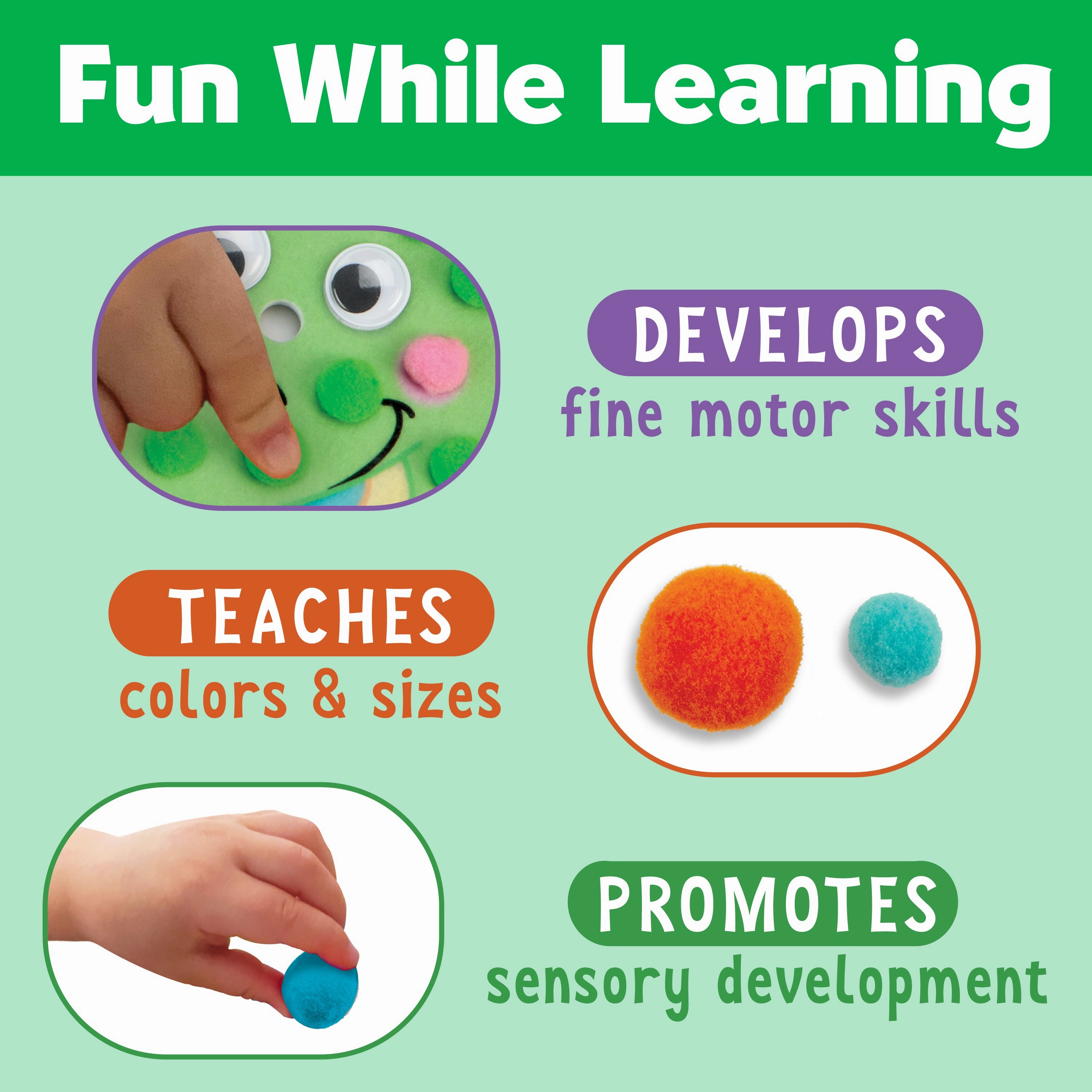 Creativity for Kids Dino Delights Pom Pom Pictures Craft Kit