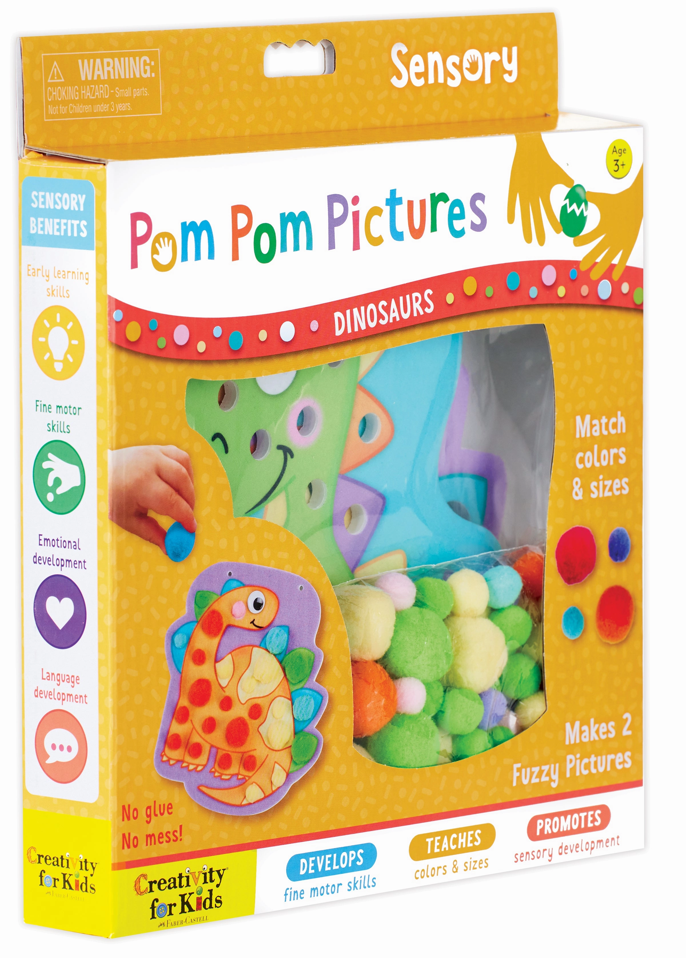 Creativity for Kids Dino Delights Pom Pom Pictures Craft Kit