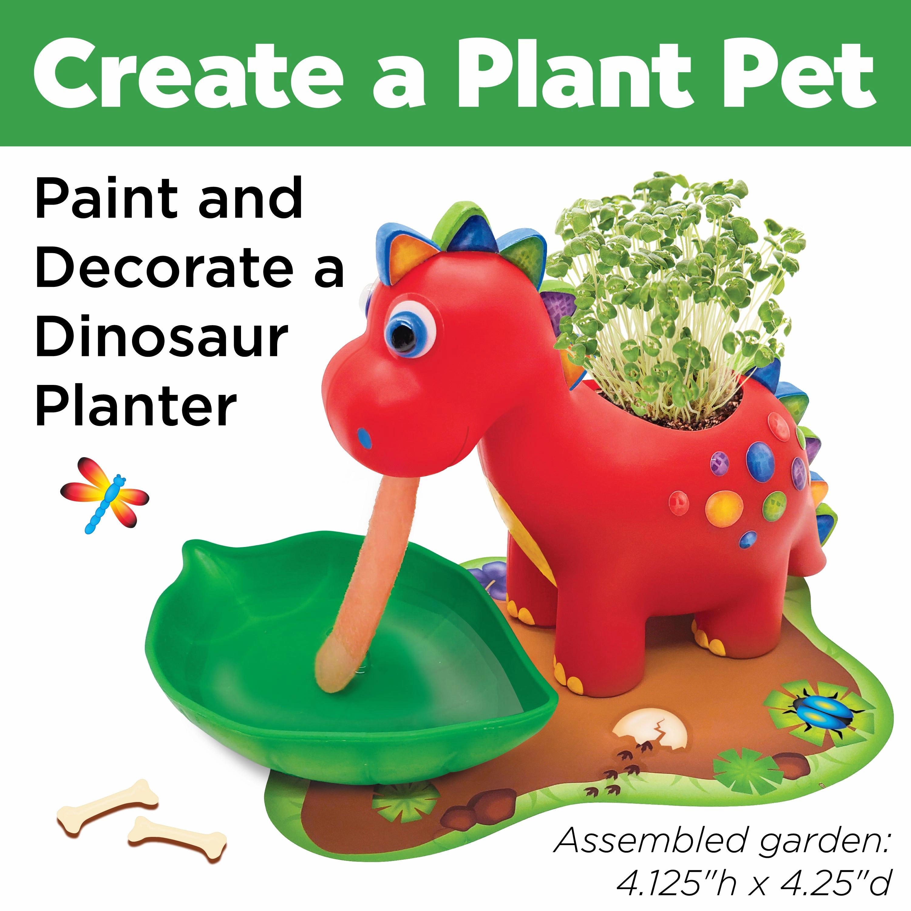 Creativity for Kids Dino Garden  Self Watering Plant Pet Dinosaur