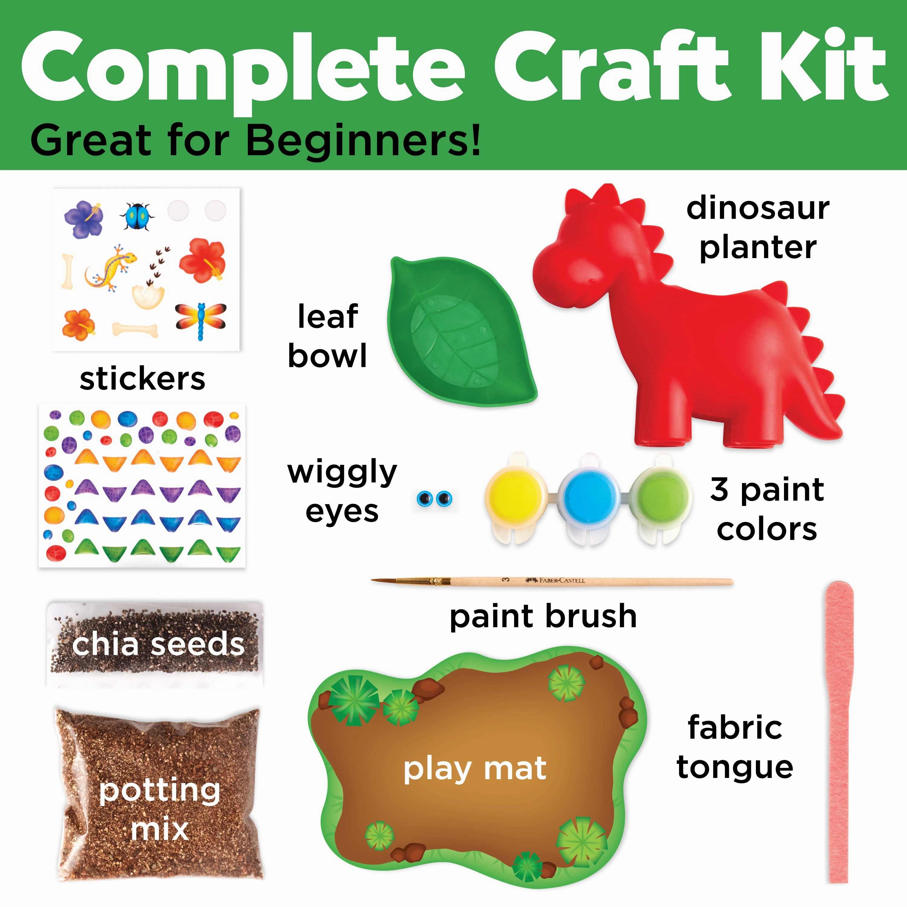 Creativity for Kids Dino Garden  Self Watering Plant Pet Dinosaur